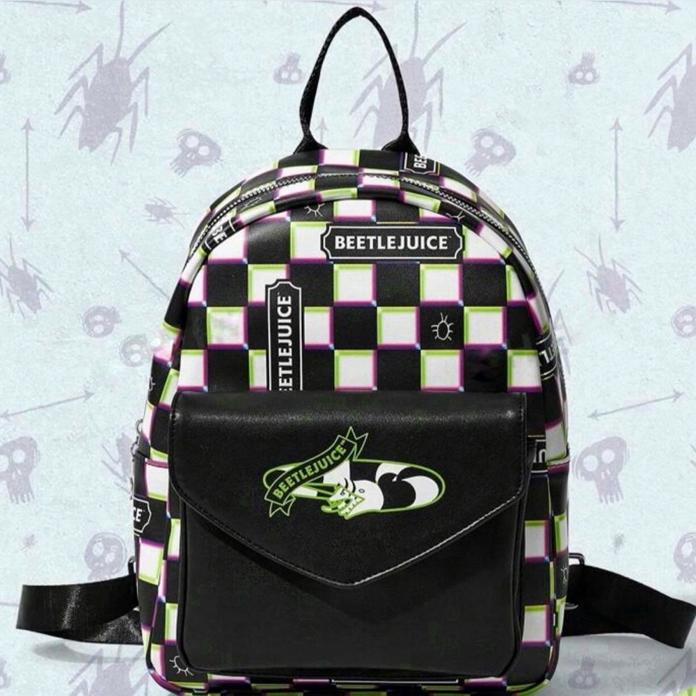 Beetlejuice Mini Backpack Tim Burton Bag NEW Lydia Deetz